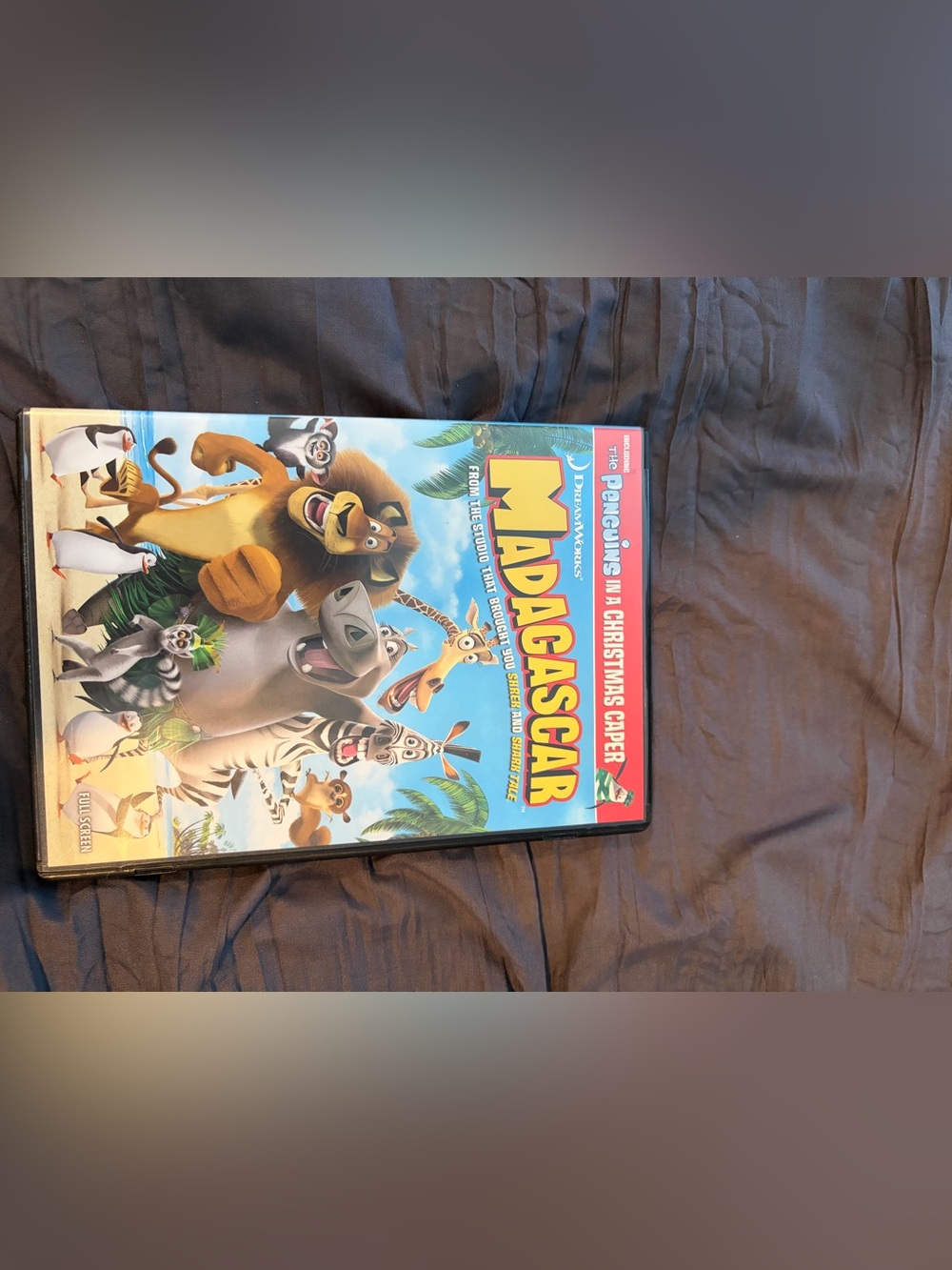 DreamWorks Madagascar DVD — Bright Blue & Red Cover